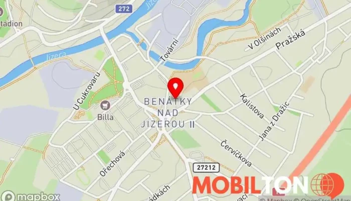 mapa Šupito presto Restaurace, Kavárna / Čajovna v Benátky nad Jizerou II