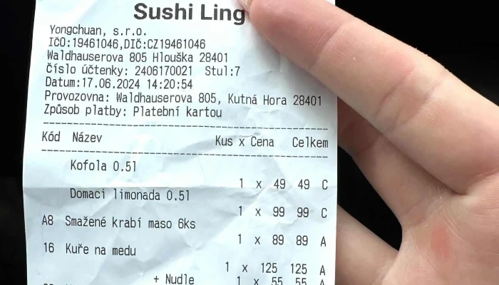 Sushi Ling -  Hodnoceni - Waldhauserova 805