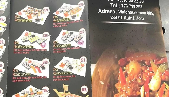 Sushi Ling -  Menu - Waldhauserova 805