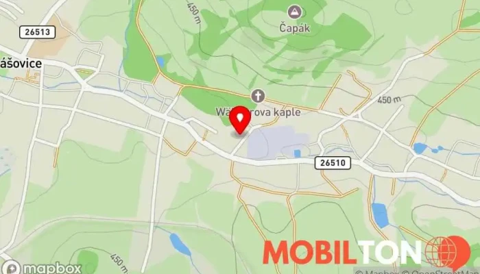 mapa Svatý Hubert Restaurace v Mikulášovice