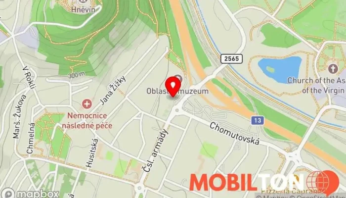 mapa Švejk Restaurant Restaurace v Čsl. armády 1603