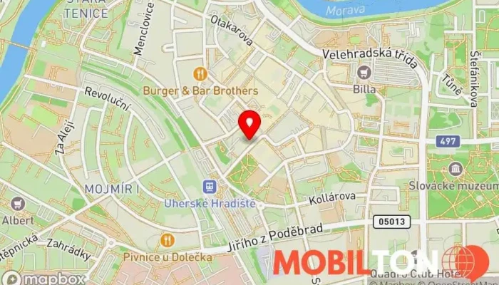 mapa T-Mobile Telefonní operátor v Nádražní 28