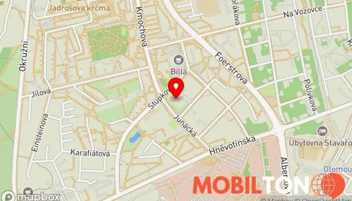 mapa Tech-Fix Opravy počítačů, Prodejna příslušenství k mobilním telefonům, Prodejna počítačového příslušenství, Počítačové poradenství, Počítačová podpora a služby, Opravna mobilních telefonů, Opravna telefonů, Prodej použitých počítačů v Stupkova 952/18, Nová Ulice, přízemí budovy - kancelář K112, 779 00