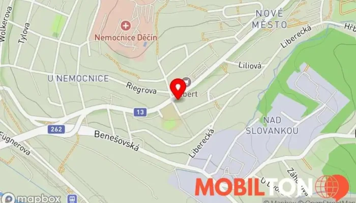 mapa The boss kebab pizza Děčín Obchod s kebabem v Kamenická 599/52, Nové Město 405 02