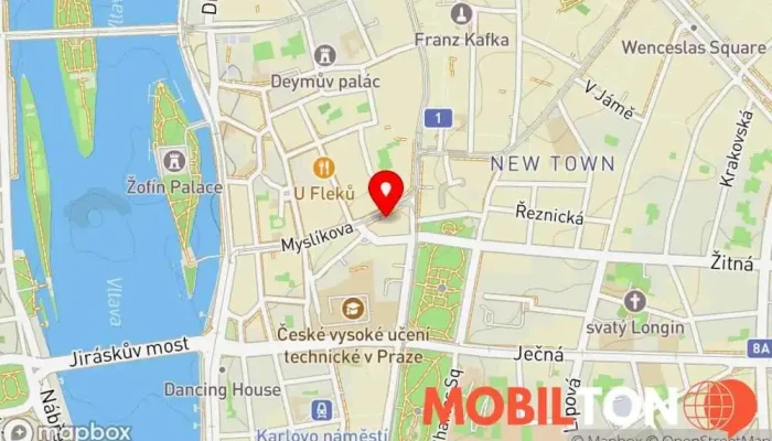 mapa The Nest Asijská restaurace Fusion v Nové Město