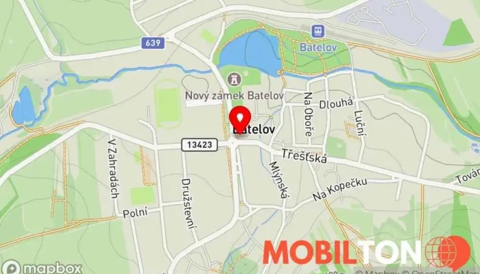 mapa Točená zmrzlina Restaurace podávající zmrzlinové poháry v nám. Míru 5