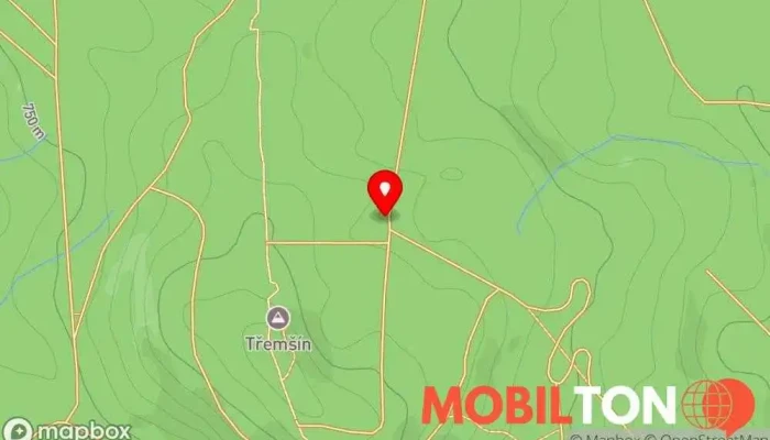 mapa Třemšínská Bouda Turistická atrakce v 