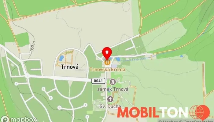 mapa Trnovská krčma Restaurace v Trnová
