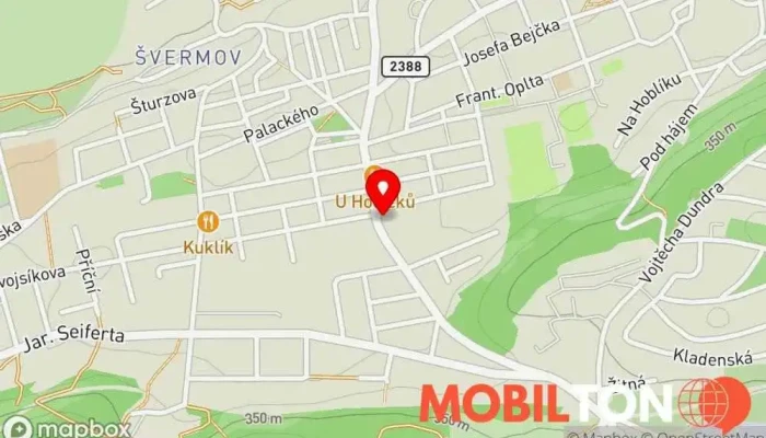 mapa Turbo Márty Catering Rychlé občerstvení v 28. října 1221