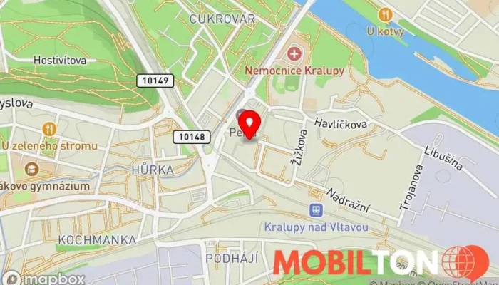 mapa TURBO PIZZA Kralupy nad Vltavou Pizzerie v 12, Palackého nám. 460