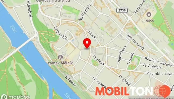mapa TURBO PIZZA Mělník Pizzerie v 5. května 141