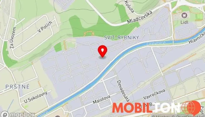 mapa TV Servis - TELIMA Zlín Opravna elektroniky v Nábřeží 5574