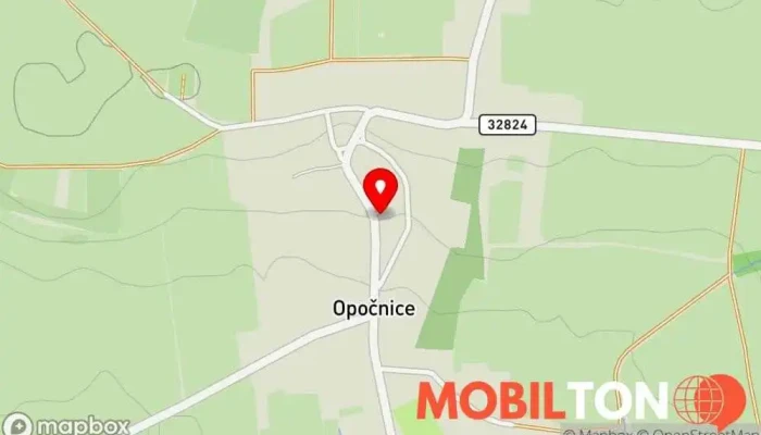 mapa U Českého Lva Restaurace v Opočnice