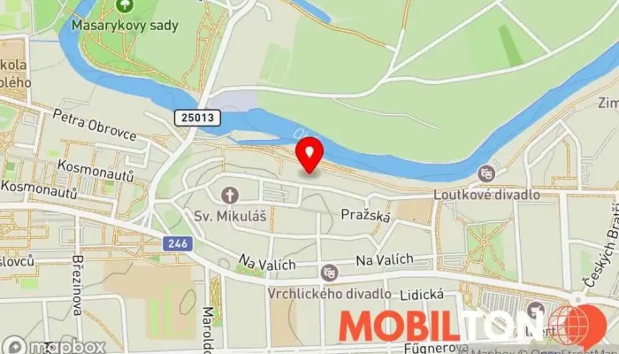 mapa U Daliborky Hotel v Hilbertova 58