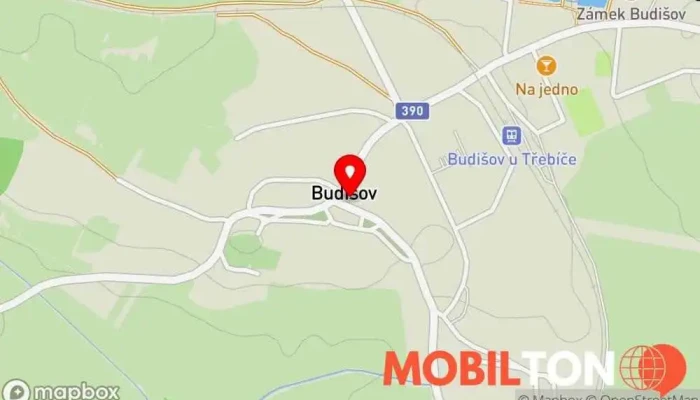 mapa U Floriánka Restaurace v Budišov