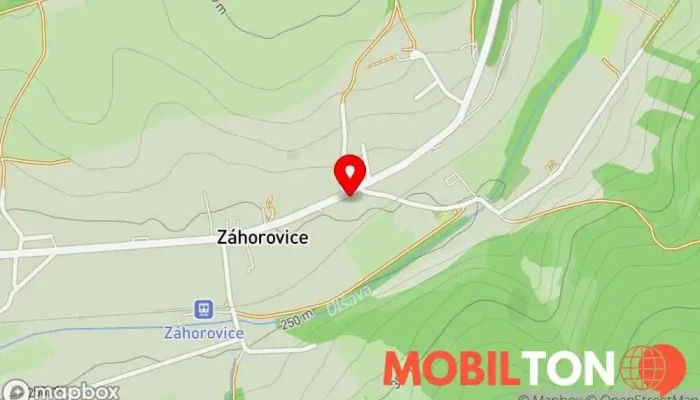 mapa U Hamšíků Restaurace v Záhorovice
