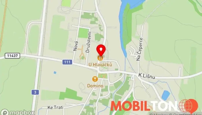 mapa U Hlaváčků Restaurace v Dr. E. Beneše 44