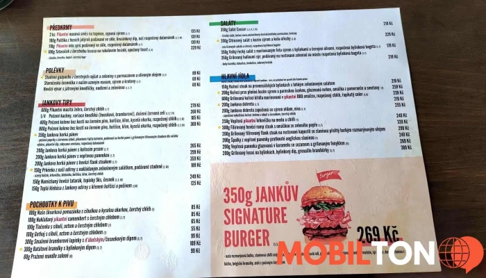 U Janka -  Menu - Karla Veselého 795