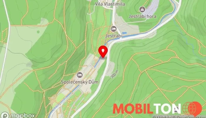 mapa U Kočky Restaurace v Lázeňské nám. 554