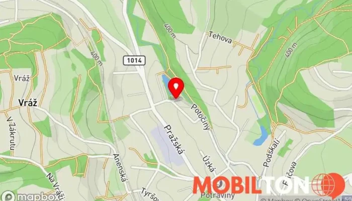 mapa U Koupadla Restaurace v Středočeský kraj