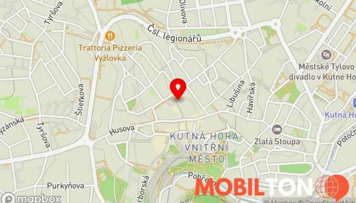 mapa U krále Václava Restaurace v 