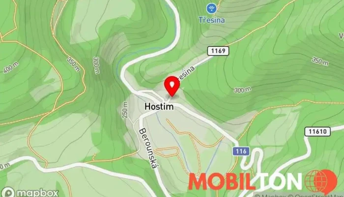 mapa U Krobiána Restaurace, Hospoda v Karlštejnská 12