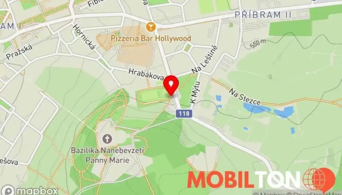 mapa U-lita Příbram Bistro, Kavárna v Příbram II