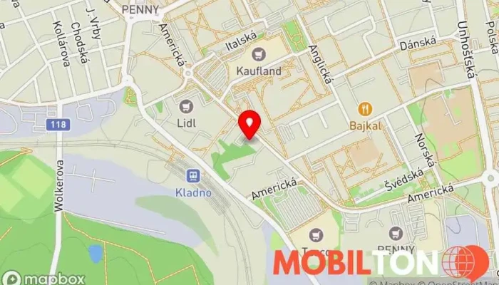 mapa U mazanýho kojota Restaurace v Kročehlavy
