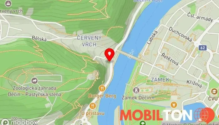 mapa U Mostu Restaurace v Podmokly