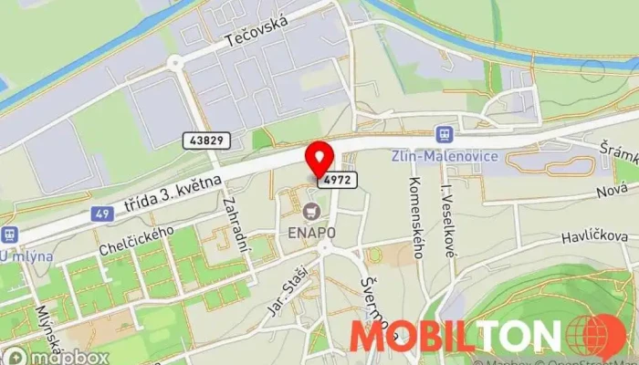 mapa U Pana domácího Restaurace v Malenovice