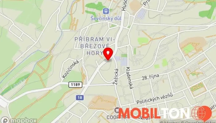 mapa U REICHERTÛ Restaurace v Březové Hory