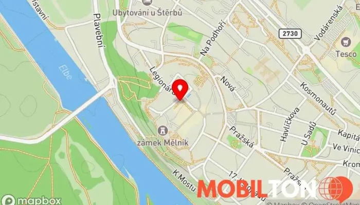 mapa U Šatlavy Restaurace v 16, nám. Míru 30