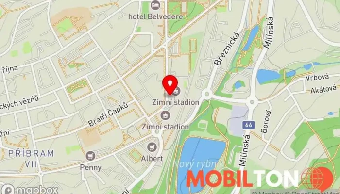 mapa U Starýho kozla Restaurace v Legionářů 378
