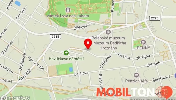 mapa U Studánky Hospoda v Raisova 644/30