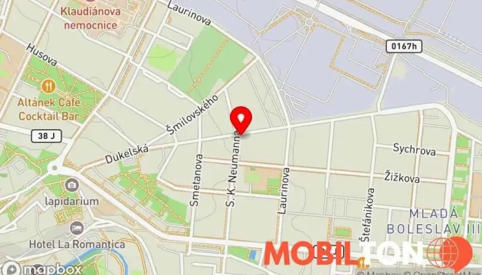 mapa U tetřeva Restaurace v Dukelská 378