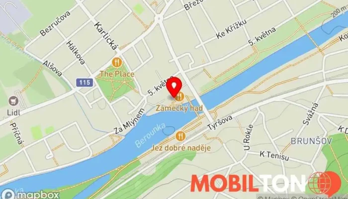 mapa U věže Rychlé občerstvení v Křižovnické nám. 1