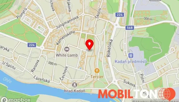 mapa U Zlaté koruny Bufetová restaurace v Mírové nám. 72