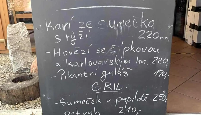 U Zlaty Rybky Menu - Lety U Dobřichovic-dobřichovice