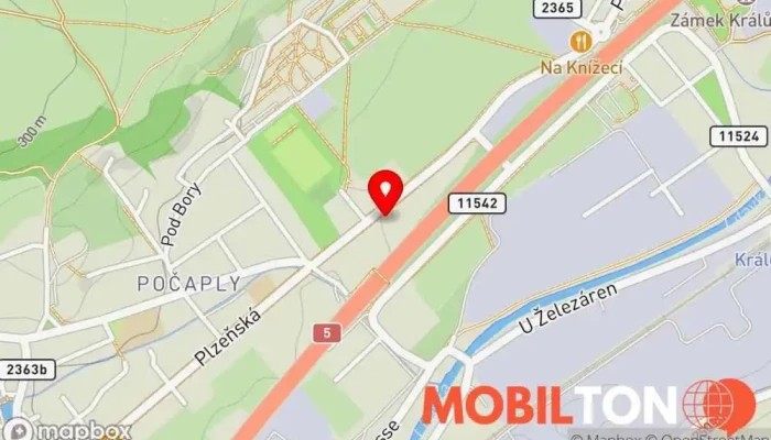 mapa U Zvonu Restaurace v Plzeňská 199