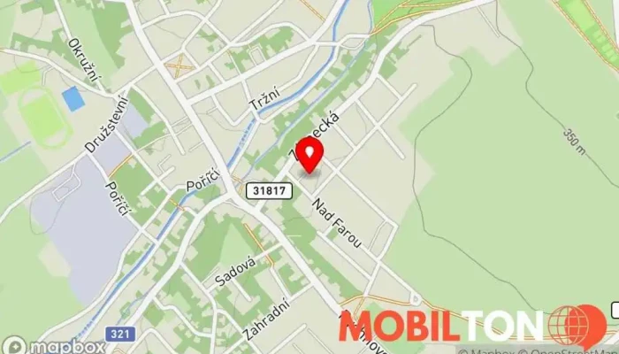 mapa Ulrich Catering Cateringové služby, Půjčovna cateringového vybavení, Gastrobar, Rychlé občerstvení, Mobilní catering v Kvasiny
