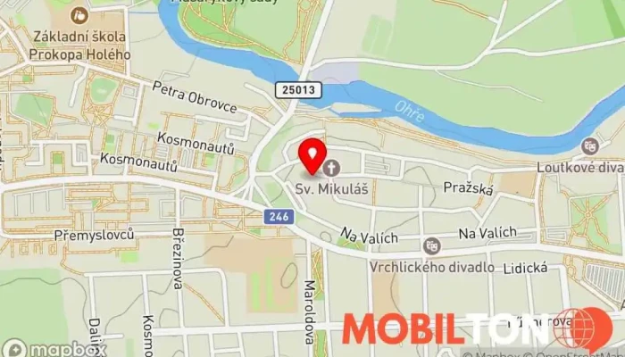 mapa Union Hotel v 139, Beneše z Loun 139