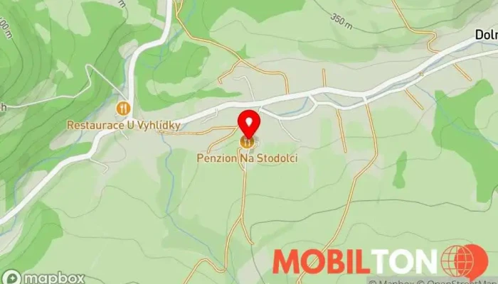 mapa Usedlost Na Stodolci Restaurace v Dolní Chřibská
