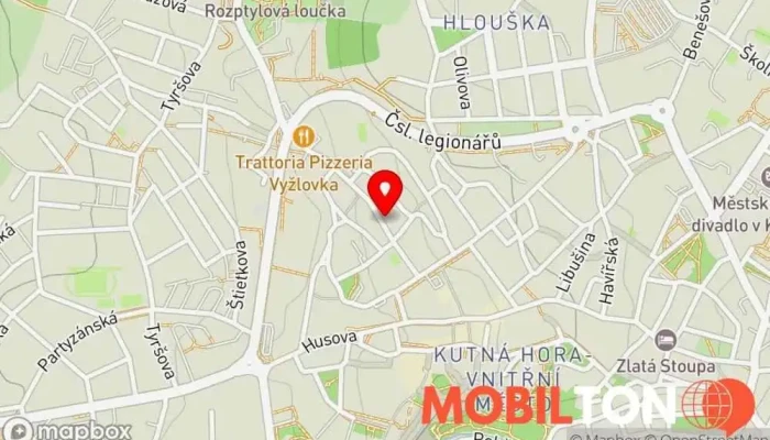 mapa V Kotoru Restaurace v Česká 243