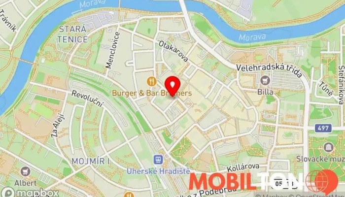 mapa Vapoland - elektronické cigarety Prodej elektroniky v vchod z, Mariánské náměstí, Výpadová 61
