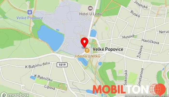 mapa Velkopopovická Kozlovna Restaurace v Ringhofferova 1