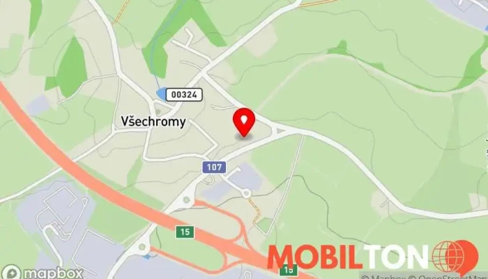 mapa Viet Thai Chut' Strancice Asijská restaurace, Restaurace v Všechromy