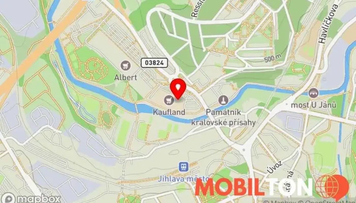 mapa VietbiG Jihlava Asijská restaurace v Romana Havelky 4832