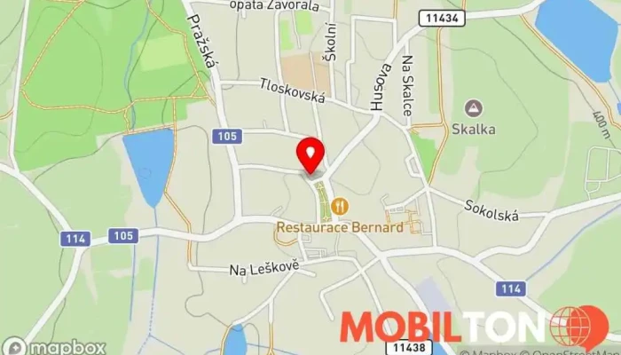 mapa Vietnamská Restaurace Sushi Wok Asian Restaurace v nám. Jana Heřmana 257 56