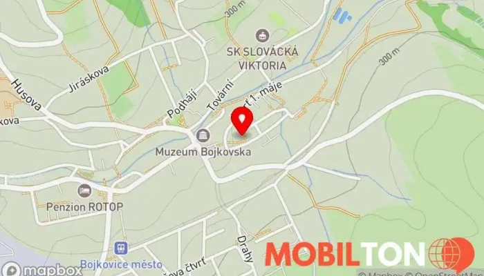 mapa Vietnamská restaurace VI-A Food Asijská restaurace v Čtvrť 1. máje 767