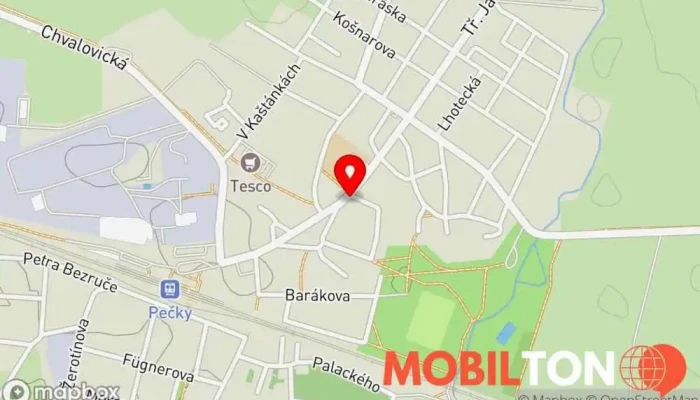 mapa Vietnamské Bistro 37 NA Asijská restaurace v Tř. Jana Švermy 48